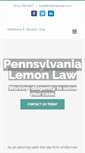 Mobile Screenshot of mbeckerlaw.com